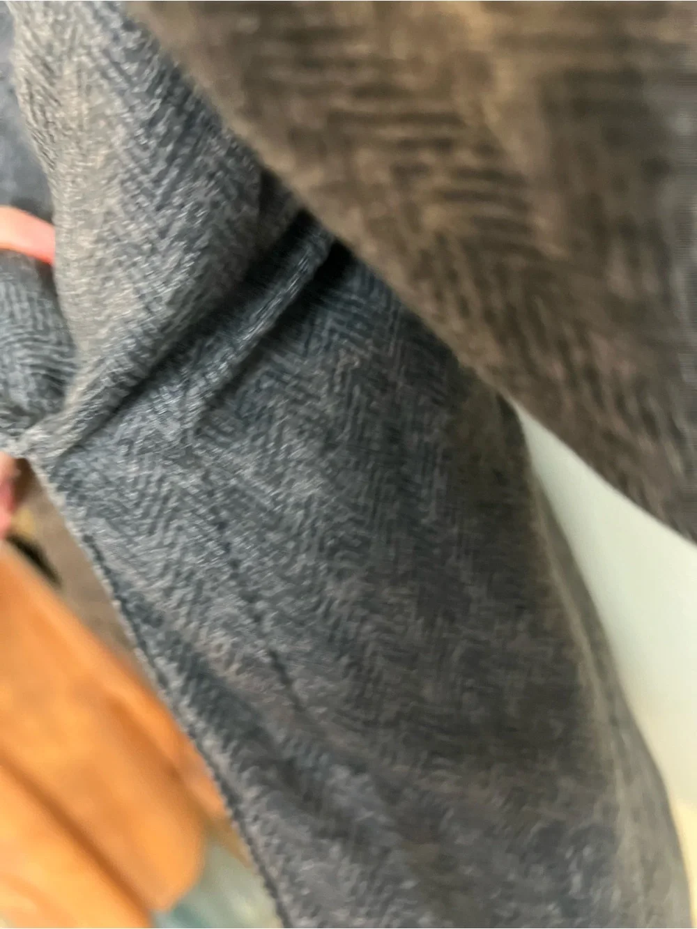 Abercrombie & Fitch Kids Gray Hooded Coat with Red Inner Puffer 7 8